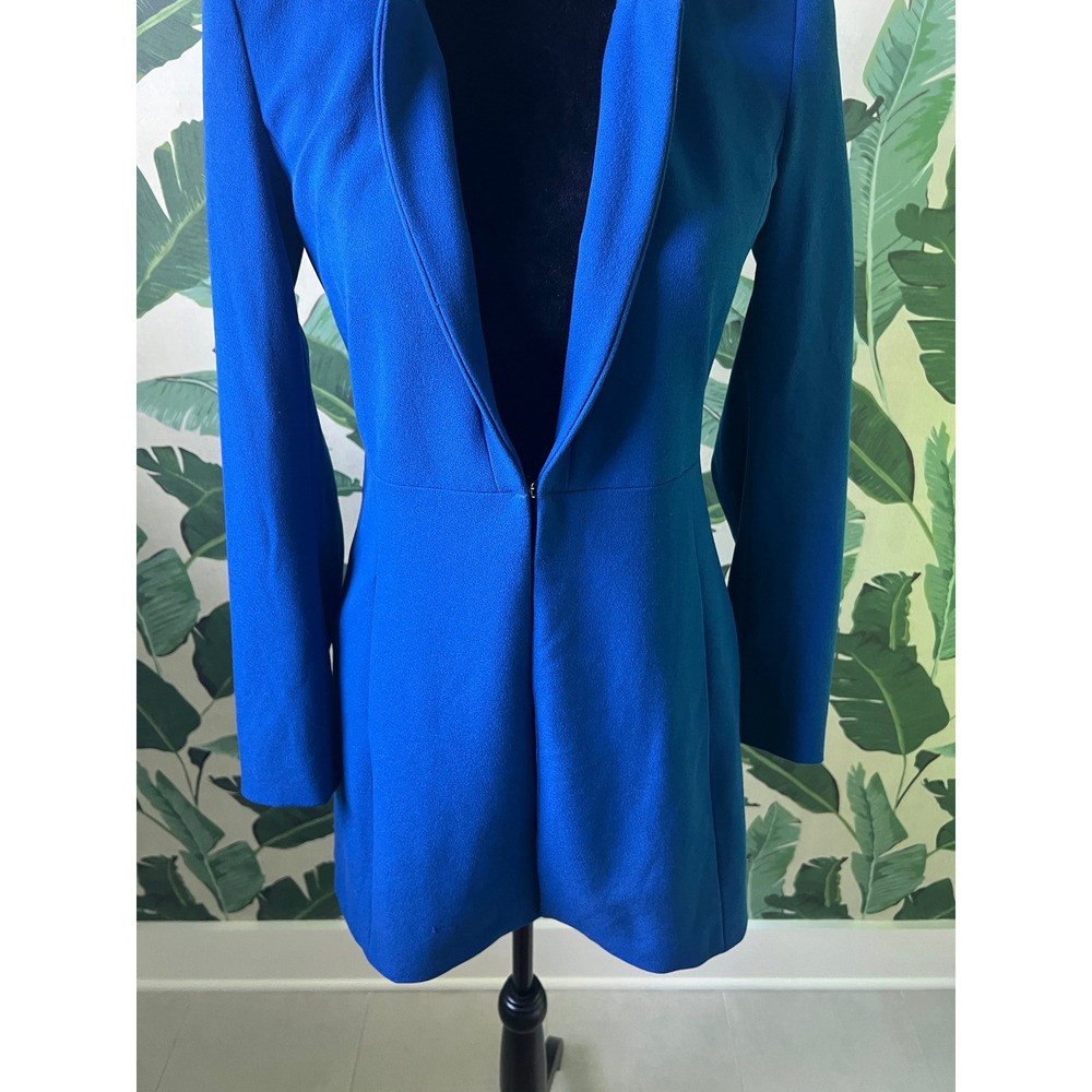Zara Longline Blazer Women XS Blue - Picture 4 of 10